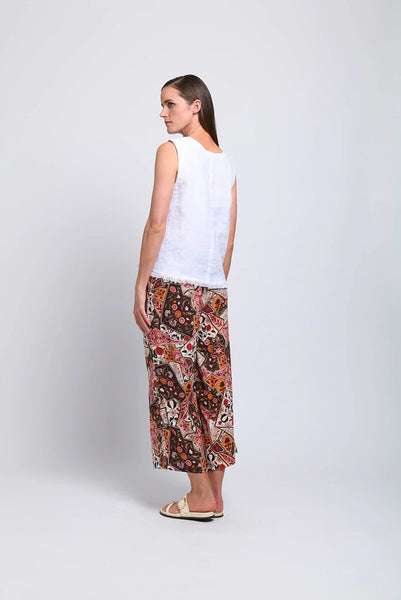 Fringe Benefits Shell Top - White