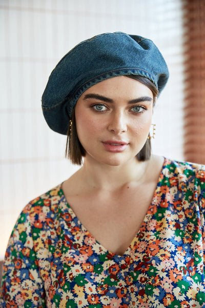 Urban Beret - Denim NOW 40% OFF!