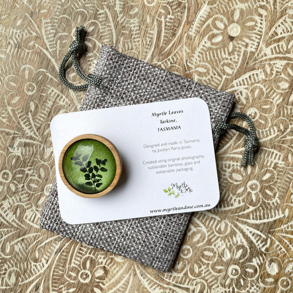 Brooch - Myrtle Leaves