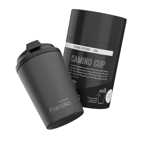 Ceramic Camino 340ml/12oz Travel Cup - Coal