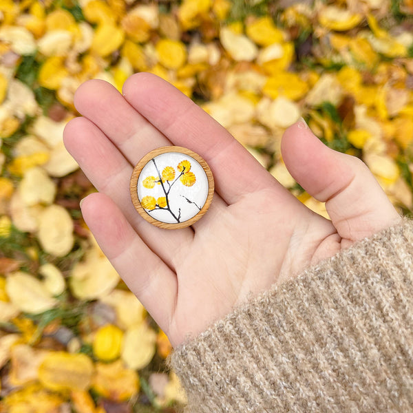 Brooch - Deciduous Beech