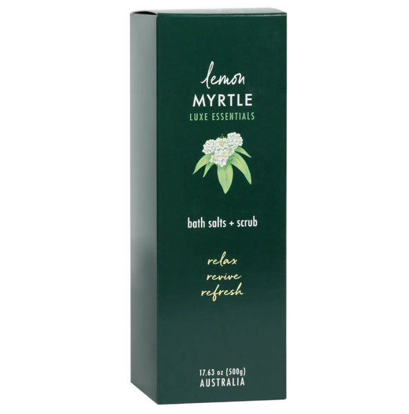Lemon Myrtle Lux Essentials Bath Salt + Scrub - 500g