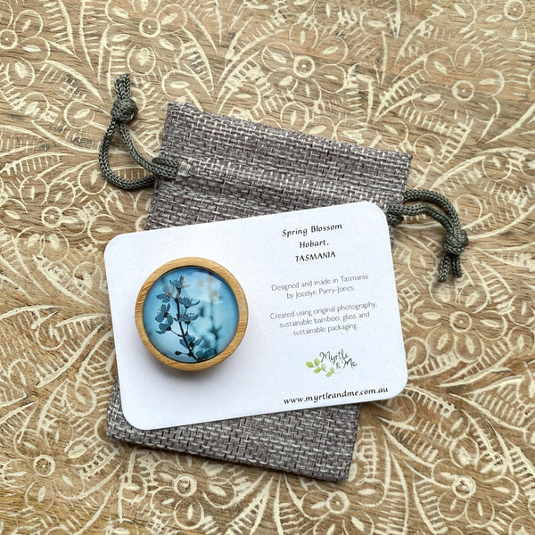 Brooch - Blue Blossom