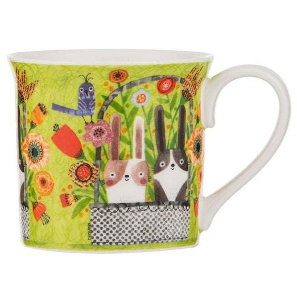 Playful Bunnies Mug - Basket Bunnies