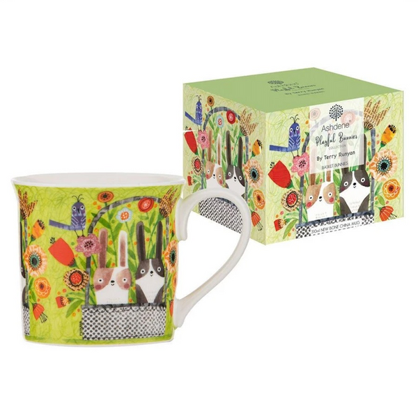 Playful Bunnies Mug - Basket Bunnies