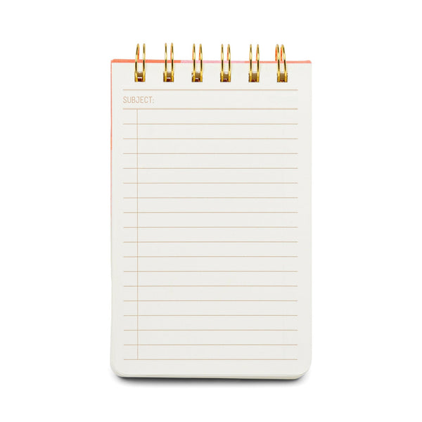 Twin Wire Notebook - Rainbow Check - I Am Enough