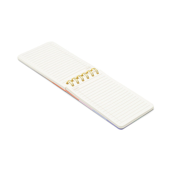 Twin Wire Notebook - Rainbow Check - I Am Enough