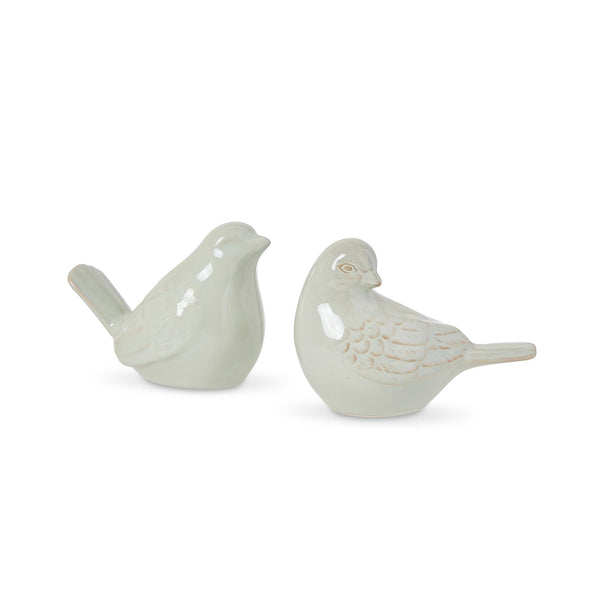 Swallow Ceramic Bird Light Green - 2 pc set