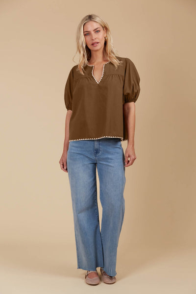 Freya Top - Toffee NOW 40% OFF!