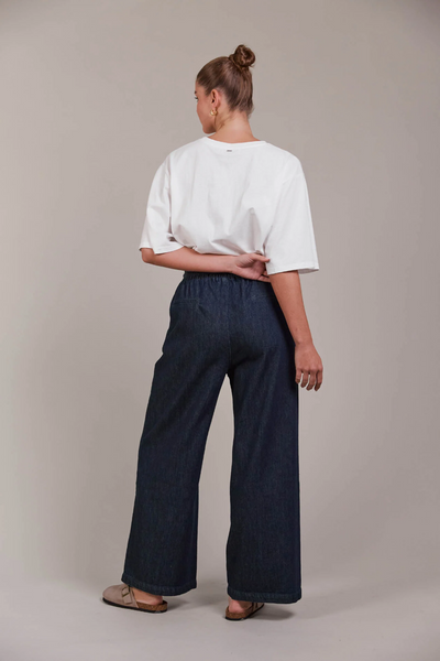 Pepi Wide Denim Pant - Oxford NOW 40% OFF!