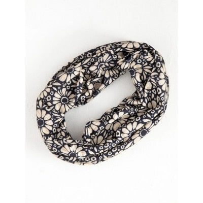 Boho Bandeau - Black White Daisies