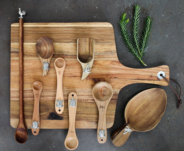 Festivo Canape  Servers Set of 4 - Palm Silver