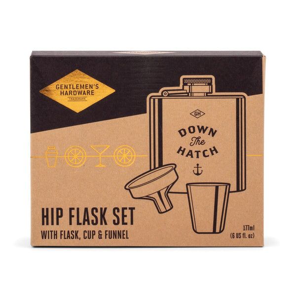 Hip Flask Set - Down the Hatch