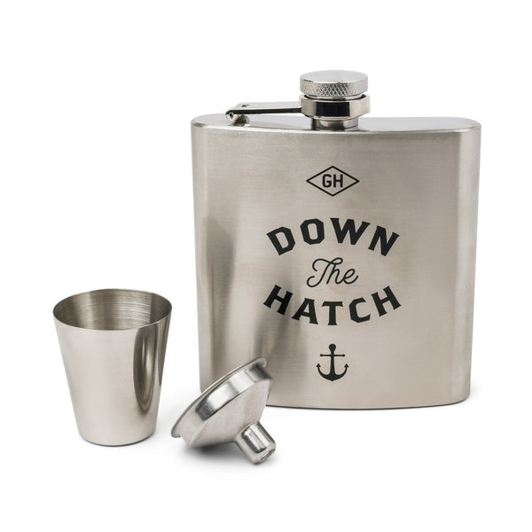 Hip Flask Set - Down the Hatch