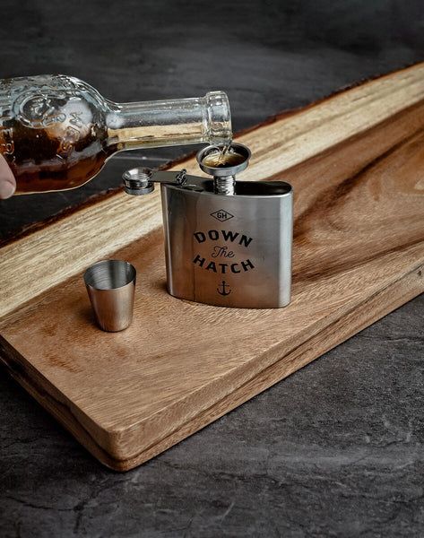 Hip Flask Set - Down the Hatch