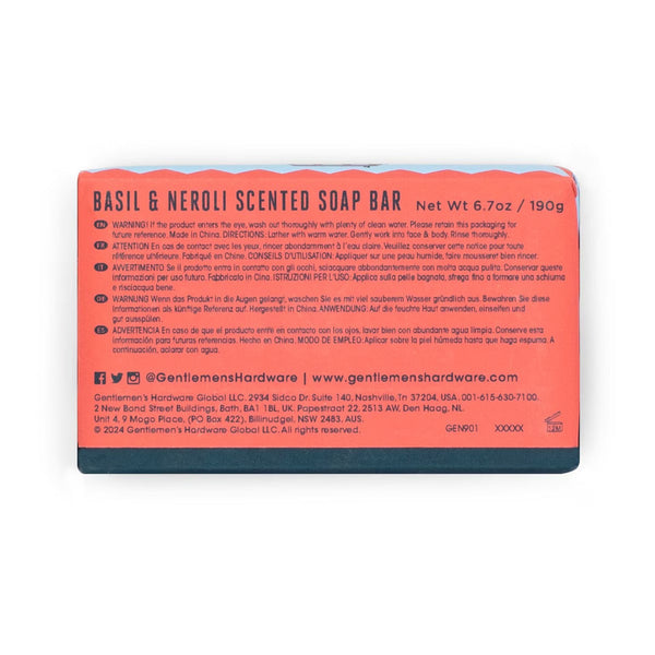 The Adventurer’s Soap Bar - Basil & Neroli