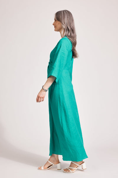 Miramar Twist Maxi Dress - Lagoon