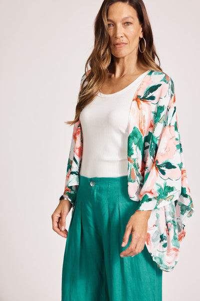 Alegria Tie Cape - ONE SIZE - Estate