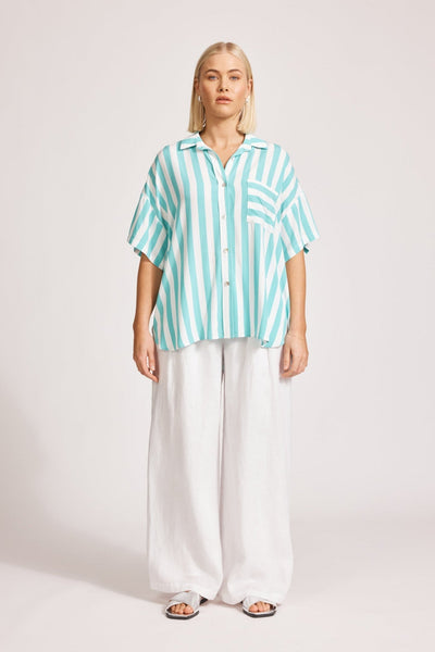Treville Stripe Shirt - ONE SIZE - Aqua