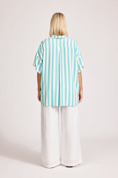 Treville Stripe Shirt - ONE SIZE - Aqua