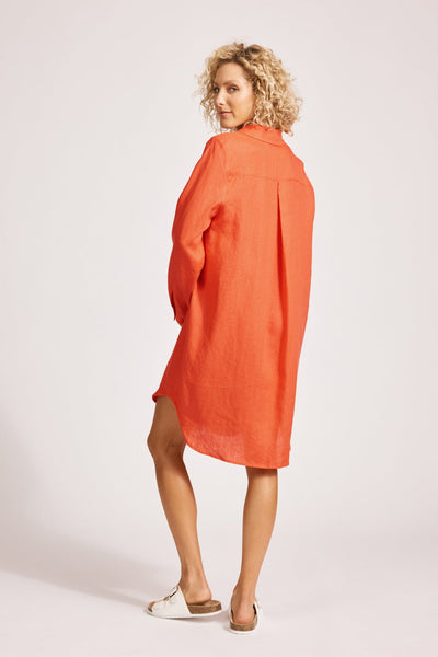 Miramar Shirt Dress - Coral