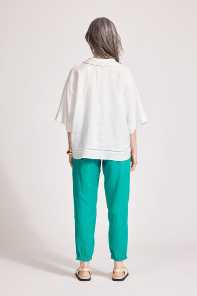 Miramar Collared Top - White