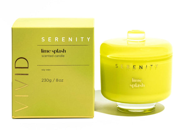Serenity Soy Wax Candle - Lime Splash 230g