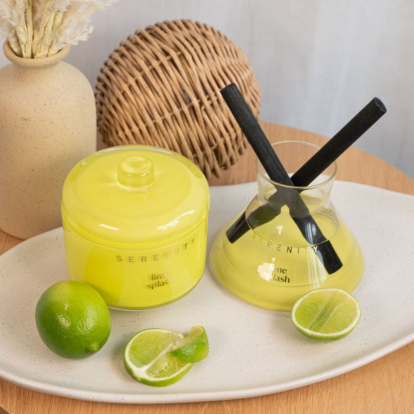 Serenity Soy Wax Candle - Lime Splash 230g