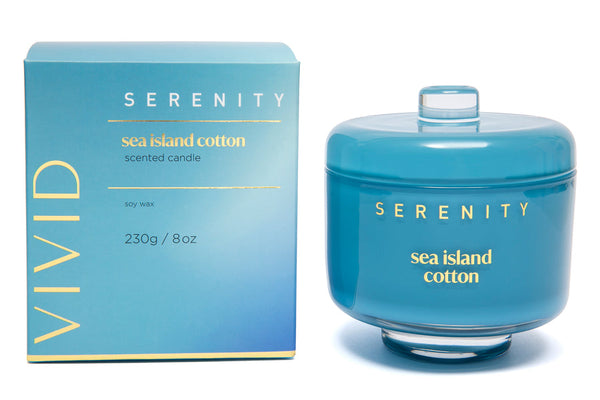 Serenity Soy Wax Candle - Sea Island Cotton