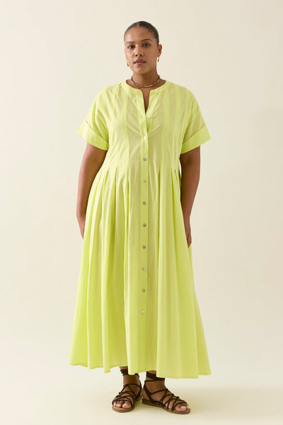 Aurora Pleat Maxi - Pomelo