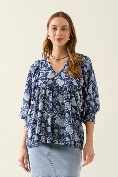 Wilma Top - Navy