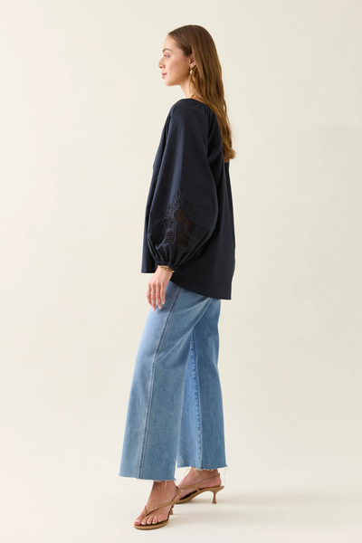 Nilsa Blouse - Navy