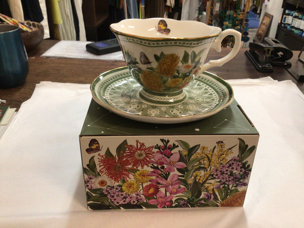 Tea Cup & Saucer - Botanical Blooms