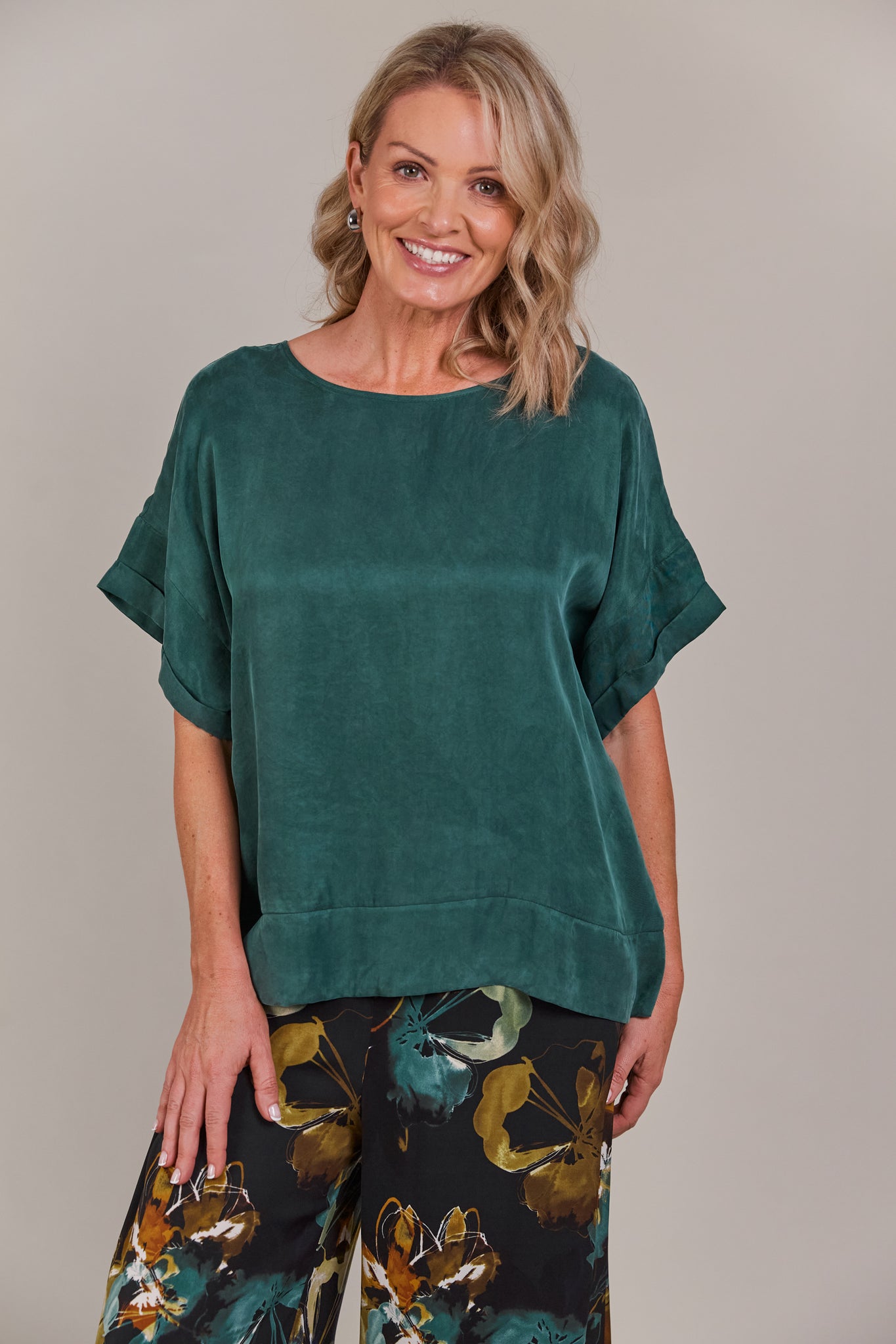 Eden Relaxed Top ONE SIZE - Aventurine