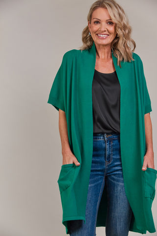 Palmer Vest Cardigan ONE SIZE - Teal