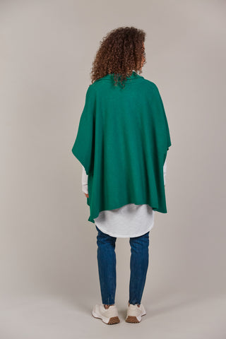 Palmer Knit Cape ONE SIZE - Teal