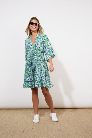 Lamu Tie Dress - Savannah Blue