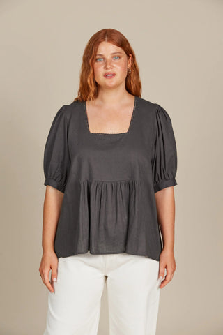 Amelie Top - Graphite - 30% Off!