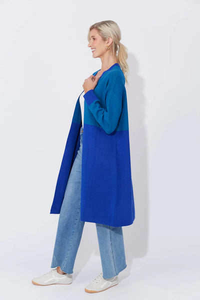 Cyprus Cardigan - Blue/ Oasis (ONE SIZE)