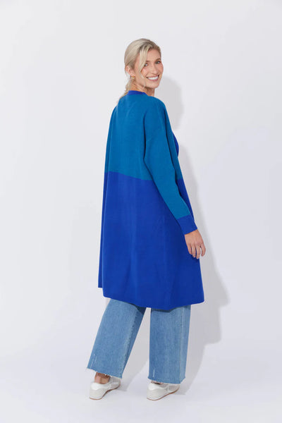 Cyprus Cardigan - Blue/ Oasis (ONE SIZE)