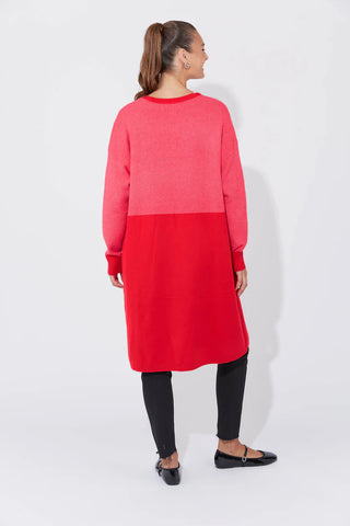 Cyprus Cardigan - Chilli/ Pink (ONE SIZE)
