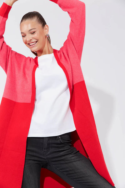 Cyprus Cardigan - Chilli/ Pink (ONE SIZE)