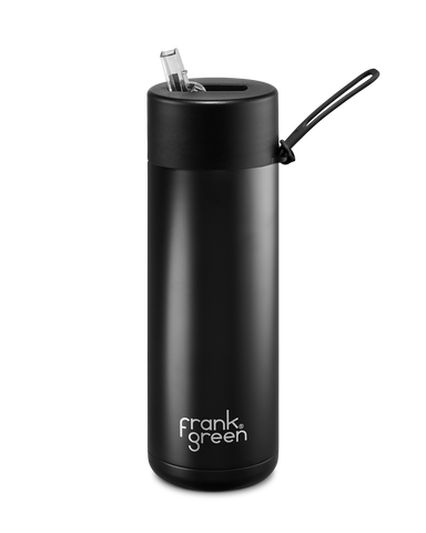 595ml/ 20oz Reusable Ceramic Bottle - Midnight