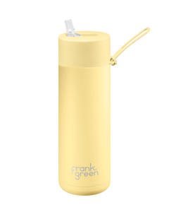 595ml/ 20oz Reusable Ceramic Bottle - Buttermilk