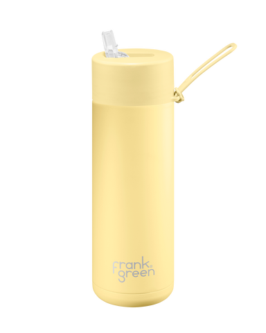 595ml/ 20oz Reusable Ceramic Bottle - Buttermilk