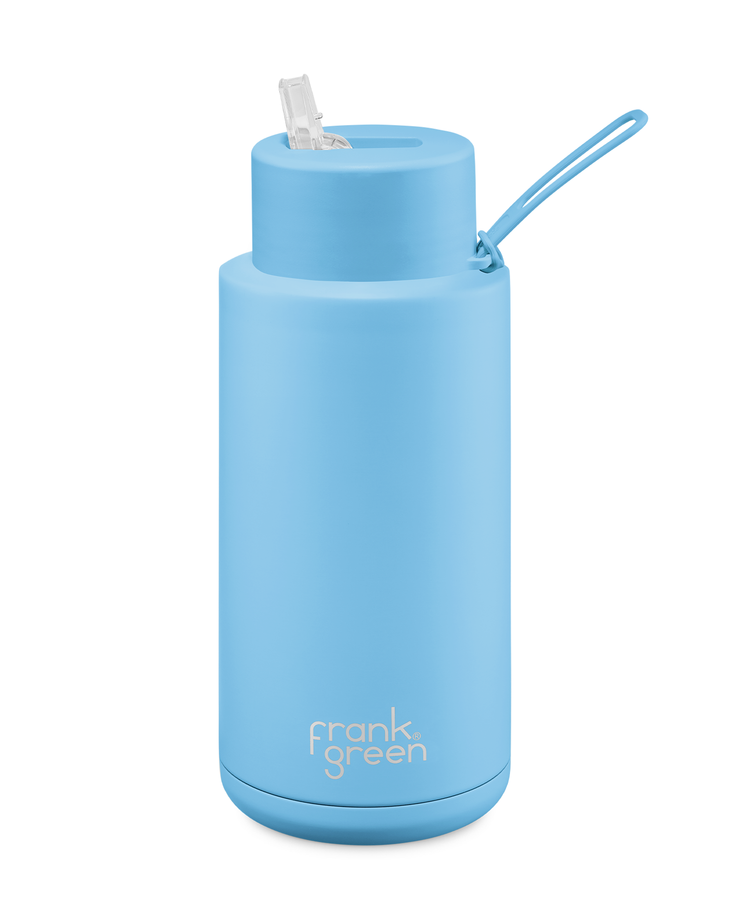 1Ltr Reusable Ceramic Bottle - Sky Blue