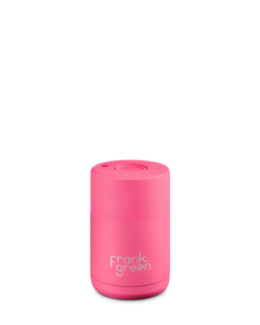 8oz Reusable Cup - Neon Pink (Reduced - Faded Colour)