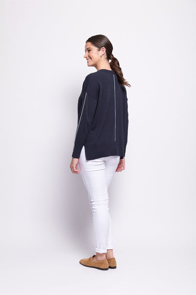 Born Leader Sweater - Midnight/ Duck Egg Blue