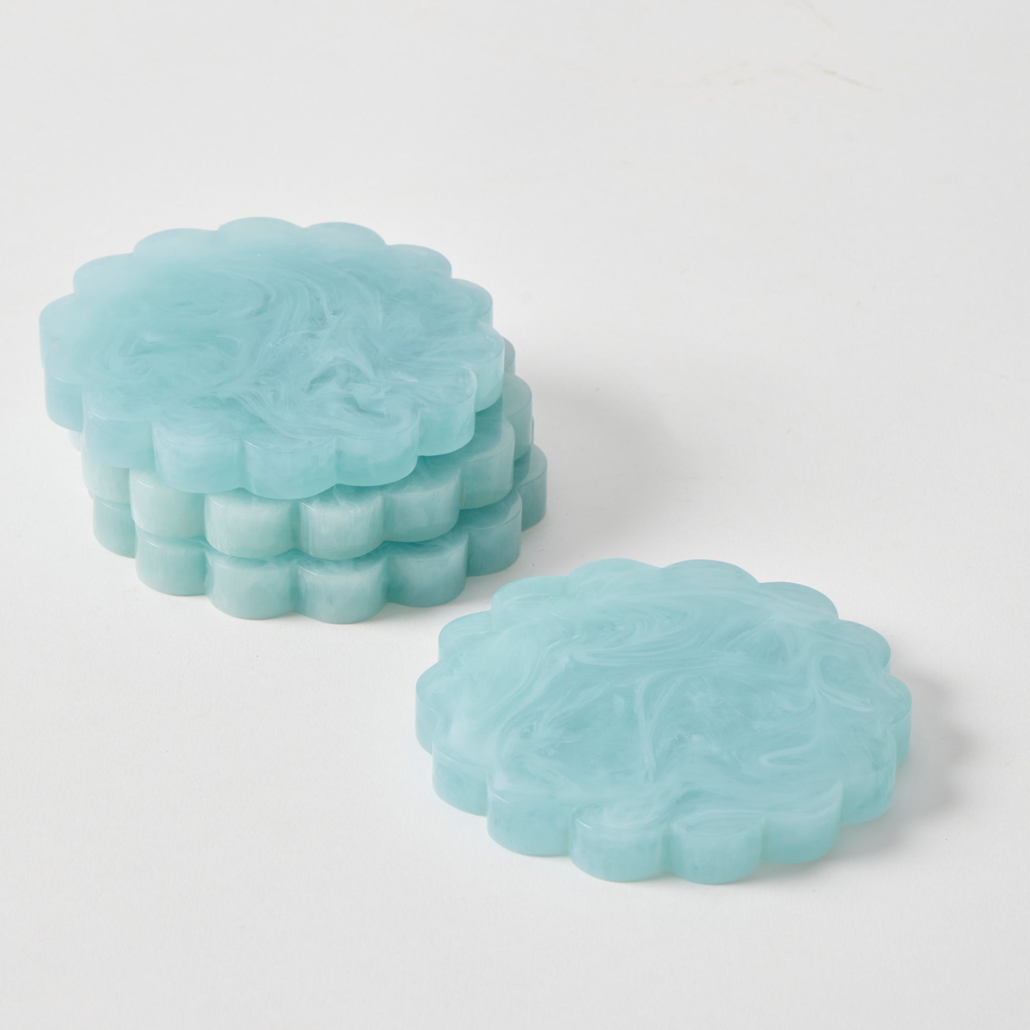 Estila Set of 4 Coasters - Turquoise