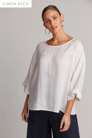 Studio Relaxed Top - Salt (one size)